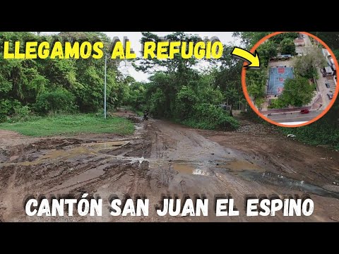 Así está la calle del Cantón San Juan El Espino hasta el Refugio Ahuachapan.
