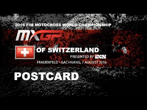 Postcard MXGP of Switzerland presented by iXS 2016