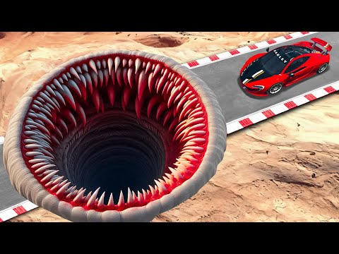 Testing CARS vs HUGE MONSTER POTHOLES in GTA 5!