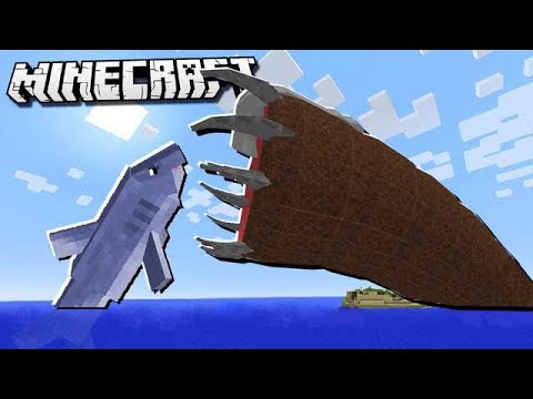GIANT JAWS SHARK vs. THE UNKILLABLE MOB in Minecraft
