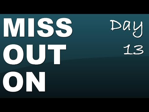 Phrasal verb: miss out on - Day 13 with JenniferESL