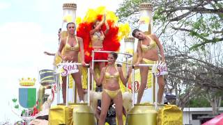 preview picture of video 'Batalla de Flores, Carnaval de Mérida 2014'