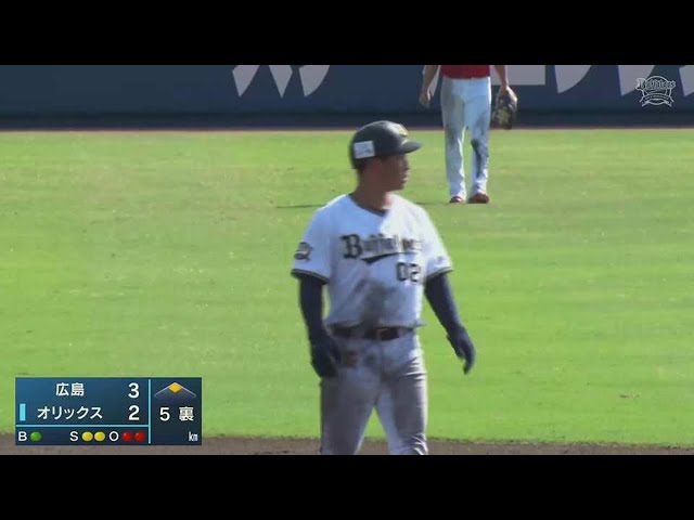 【ファーム】一瞬の隙を逃さなかった!! バファローズ・園部佳太の好走塁!! 2022年9月16日 オリックス・バファローズ 対 広島東洋カープ