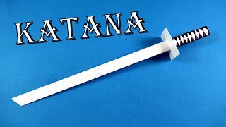 How to make a katana out of paper 🗡 Ninja Weapo