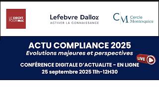Conférence Actualité de la Compliance du 25 septembre 2025