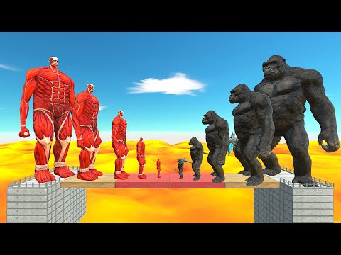 Growing Colossol Titan vs King Kong - Animal Revolt Battle Simulator