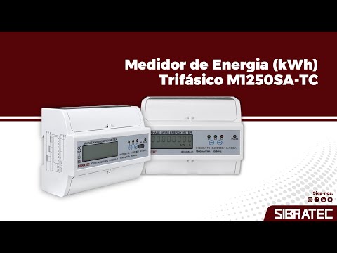 Video thumbnail of Medidor Energia Eletrônico KWH 100A 220/380V 14027 Sibratec