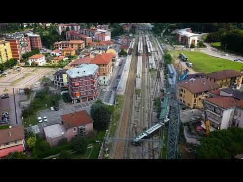 Deragliamento treno Carnate 19 agosto 2020 - IMS Droni - Riprese Aeree