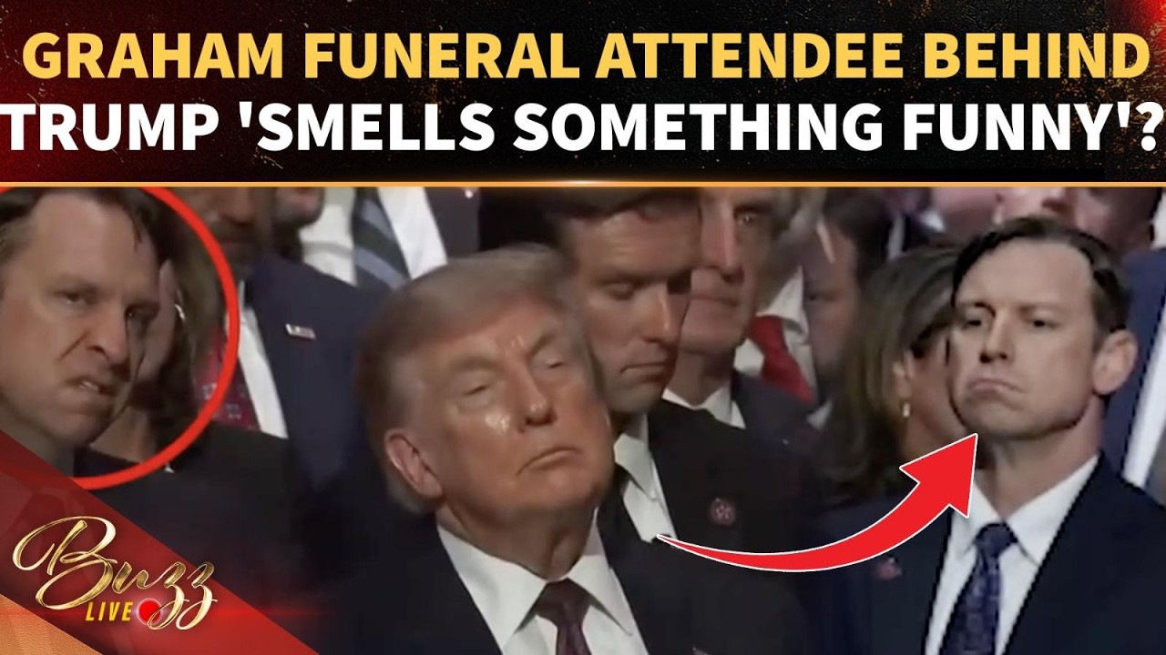 Trump 'DIAPER STINK' Drama Erupts As Lindsey Graham Funeral Attendee's EXPRESSION Goes Viral