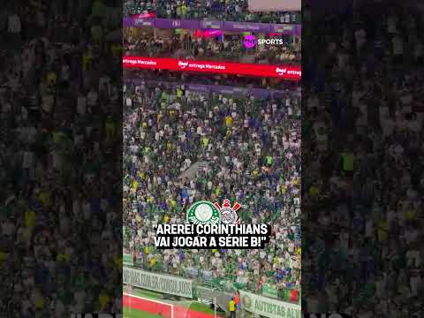 CORINTHIANS VAI JOGAR A SÉRIE B? A TORCIDA DO PALMEIRAS NÃO PERDOOU A FASE DO RIVAL #shorts