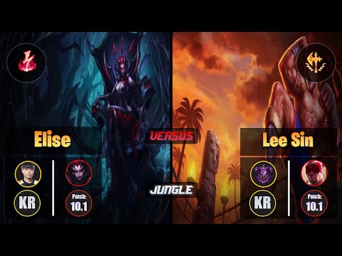 Cuzz [Electrocute] ELISE (Jungle) VS [Conqueror] LEE SIN - Master KR Patch 10.1