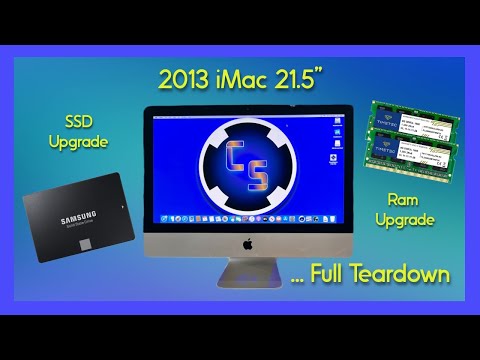 Upgrading Apple iMac 2013 21.5 Hard Drive to SSD, Ram Upgrade, Huge Improvement