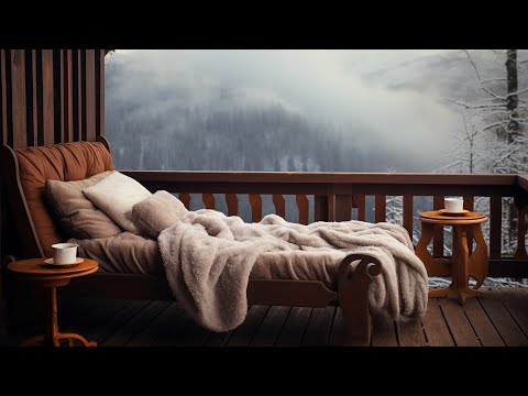 Sturm & Schneeregen in einer Waldhütte – 6 Stunden Regengeräusche zum Einschlafen