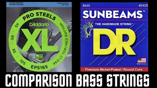 Video thumbnail for D'Addario Pro Steels vs DR Sunbeams Bass String Comparison (Fender Jazz AM Pro2) by Francesco Minnella