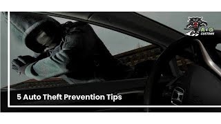 5 Auto Theft Prevention Tips