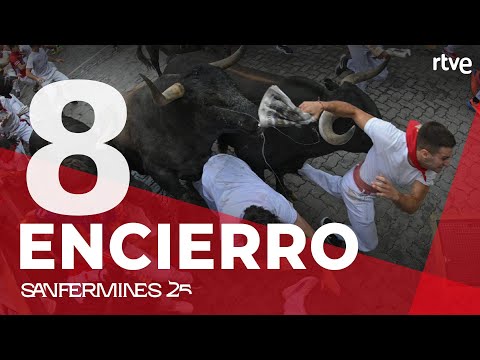 VÍDEO | Último encierro San Fermín 2025: Los Miura, el más rápido y tres heridos