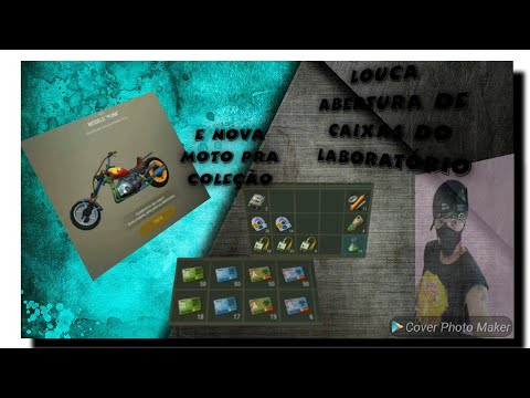 Nova moto Amazon (modelo punk)e abrindo todas as caixas do laboratório gênese