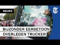 Honderden vrachtwagens bij laatste eerbetoon overleden Daisy (26)