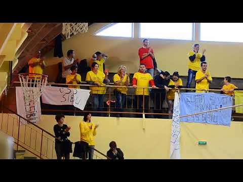 CSȘ Sibiu - CSU Brașov 56-54  (Suporteri Sibiu)