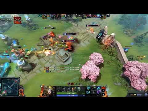 Boxi relocated Nisha to the fountain after Sacred typed "STOP"| DreamLeauge S19 #dota2 #dota2clips