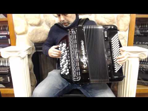 SERE373CONV96BK - NEW Black Serenellini 373 Chromatic Button Accordion Converter LMM 37 96 $4999