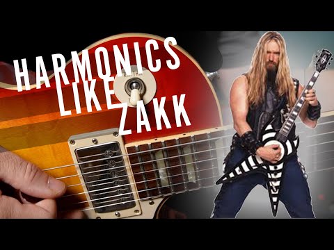 How to Play Screaming Harmonics Like Zakk Wylde!