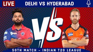 LIVE: Delhi Vs Hyderabad, 50th Match | DC vs SRH Live Scores & Hindi Commentary | Live - IPL 2022