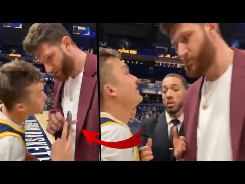 Jusuf Nurkic Gets In Face Of Pacers Fan, Take's His Phone And Tosses It After Sunday Game