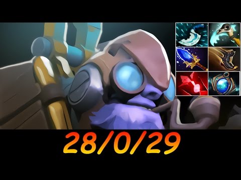 Dota 2 Tinker 28/0/29 (Kill/Death/Assist) Top MMR 705 GPM Ranked Full Gameplay