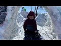 Dad Builds Custom Ice Slide In Front Yard