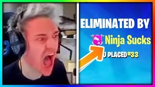 When Ninja Gets Stream Sniped 5 Times in a Row 😂