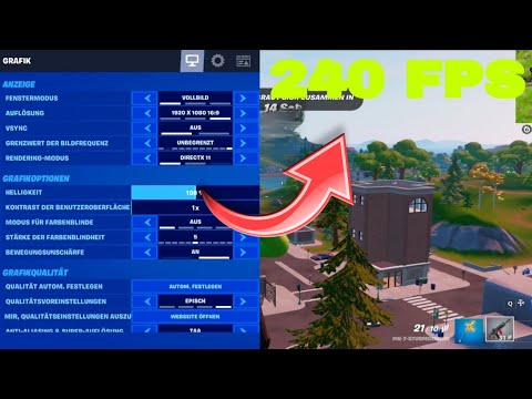 Mit diesen Einstellungen bekommt man mehr FPS In Fortnite(Kapitel 3)