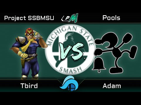 ProjectSSBMSU Project M Pools -Tbird (Falcon) vs. Adam (Game & Watch/Toon Link)