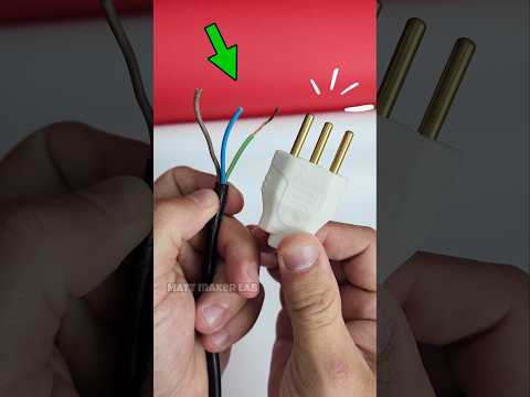 Como Ligar Tomada Macho de 3 Pinos com Aterramento #diy #dicasfacil #tips #tools #façavocêmesmo