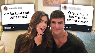 PRIMEIRO VÍDEO COM MEU MARIDO! Ele respondeu TUDO