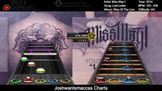 Miss May I - Last Letter Clone Hero Guitar and Drum Chart