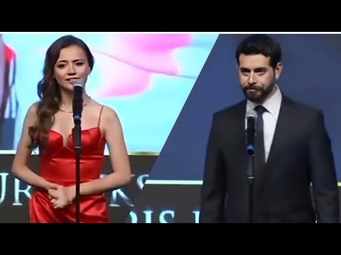 Barış Baktaş Yağmur Yüksel ödül alıyor 🏆😎💪#yagmuryuksel#barisbaktas#youtube#viralvideo#video