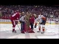Soldier returns home to surprise family during puck.