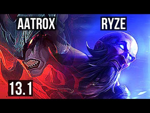 AATROX vs RYZE (TOP) | 1.9M mastery, 6/1/4, 900+ games | KR Master | 13.1