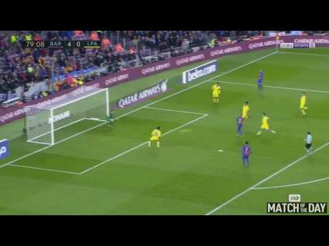 Aleix vidal Goal - Barcelona vs Las Palmas 5-0 - La Liga 14-01-2017 HD_HIGH