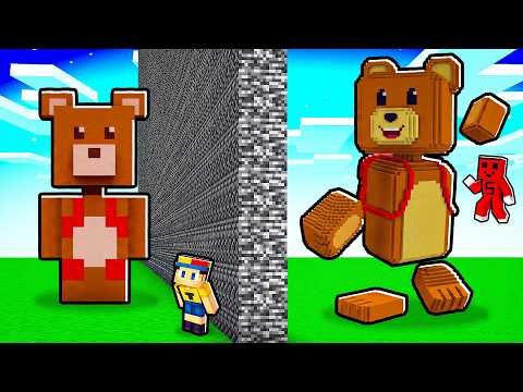 ARKADAŞIMI YAPI KAPIŞMASINDA SÜPER AYI ile TROLLEDİM !!  - Minecraft