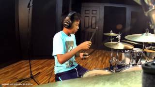 Wright Drum School - Blues Brothers - Shake Your Tail Feather by Yuno Mitsui - Drum Cover