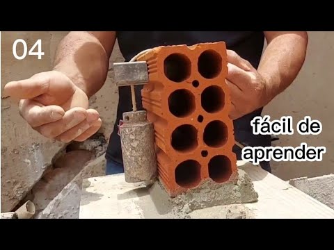 TRES PASSOS (simples )PARA LEVANTAR uma PAREDE e deixar o reboco mais fácil . ainda .#obraacabada