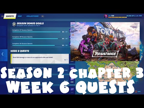 (Season 20) ALL Week 6 Challenges Guide - Fortnite Chapter 3 Season 2