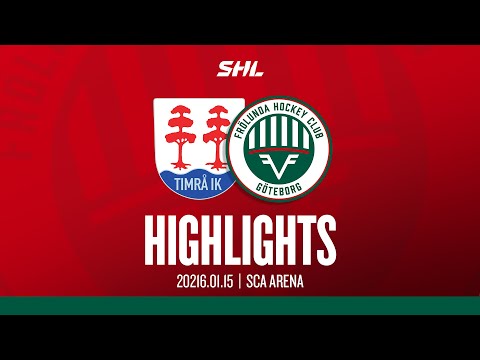 HIGHLIGHTS: Timrå IK - Frölunda HC | SHL | 2026-01-15