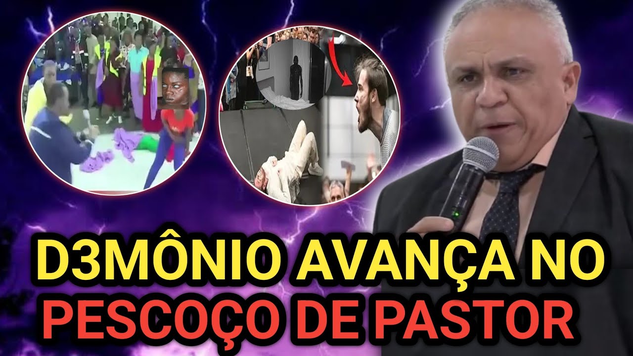 SE manifestou Na Hora DO culto e Voou no  PESCOÇO do PASTORTODA,FICOU endemoninhado
