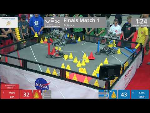2018 VRC Sci Finals 1 - 929U 62A vs 621A 1492X - 109 to 78