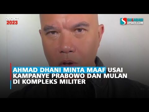 Ahmad Dhani Minta Maaf usai Kampanye Prabowo dan Mulan di Kompleks Militer