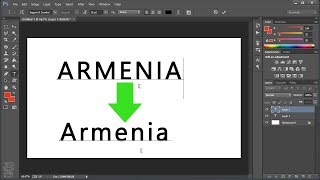 Fix photoshop writes only capital letters