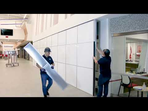 Temporary Wall Systems (TWS) Installation and Removal in less than 3 minutes.